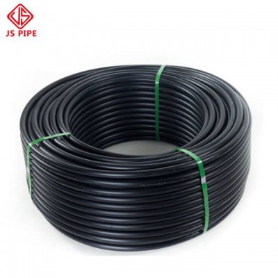 Pe Material Plastic Irrigation Tube 1 1/2 Inch 32mm Flexible Black Hdpe Coil Roll Pipe For Agriculture Drip Irrigation